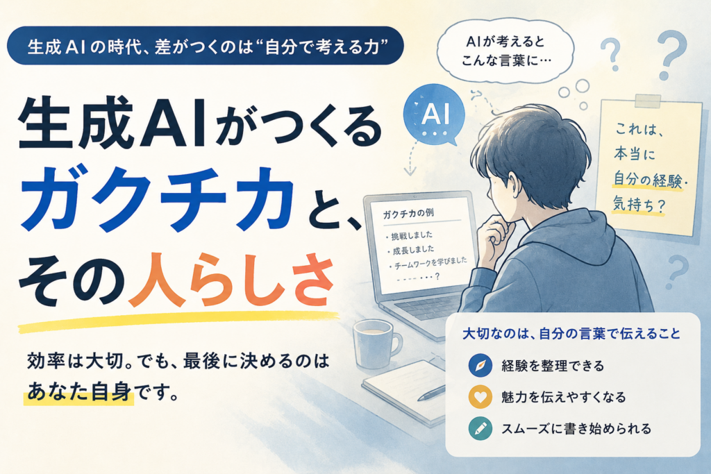 【生成AIがつくるガクチカと、その人らしさ】